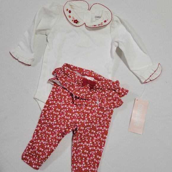 Gymboree Adorable Fox NWT 0-3 month Pants & 3-6 month Bodysuit set.Mixed Bin Z27 - Picture 1 of 2